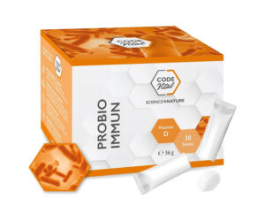 CODE VITAL® Probio Immun I Multispezies Probiotika | Österr. Qualitätsmarke | 10 Darmbakterien-Stämme + Vitamin D für das Immunsystem